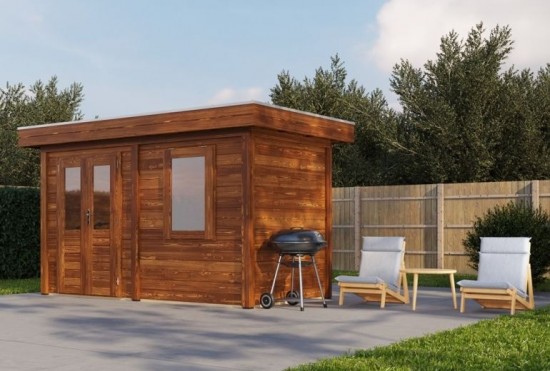 Blokhut gorssel 388x200cm bruin 2