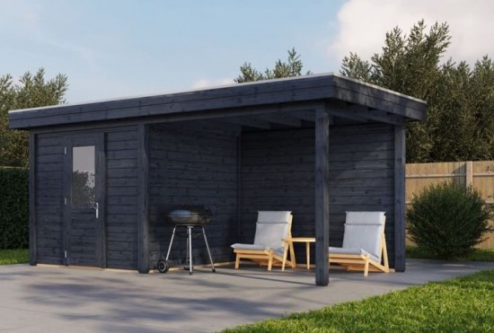 Blokhutvught250x250cm300cmoverkappingzwart 0