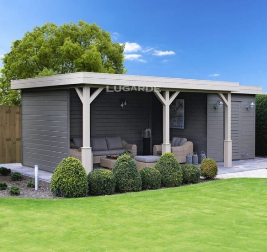 Houten tuinhuis met overkapping pr25 1 600x566