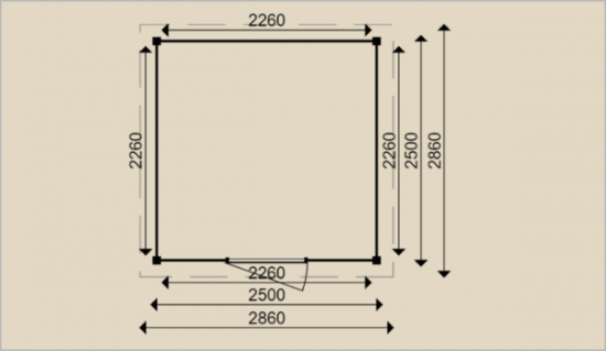 Modern tuinhuis 90004 600x349
