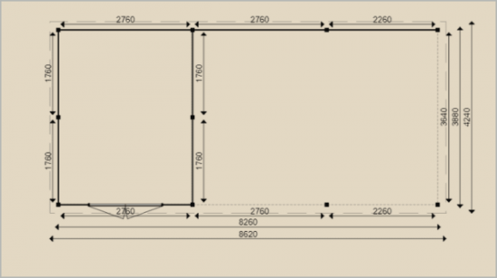 Modern tuinhuis 90010 600x337