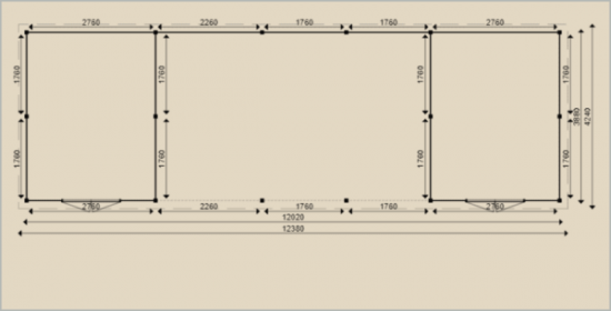 Modern tuinhuis 90018 600x306